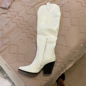 Knee high cowboy boots